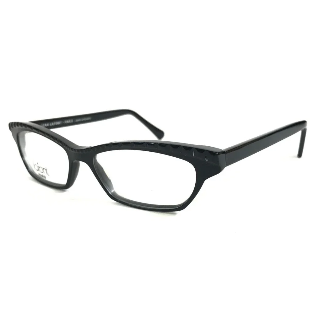 Jean Lafont Eyeglasses Frames DORIS 100 Black Cat Eye Full Rim 52-15-142